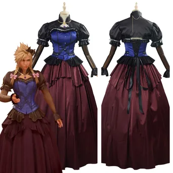 Žaidimas Galutinis Cosplay Fantasy VII Remake Cloud Strife Cosplay Kostiumų Suaugusių Moterų Suknelė Przybornik Halloween Carnival
